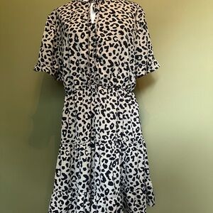 Leopard Print Mini Dress